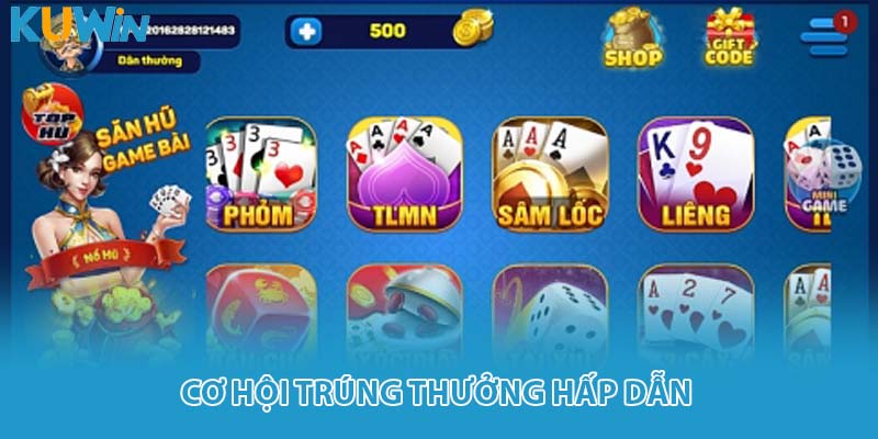 Cơ hội trúng thưởng hấp dẫn