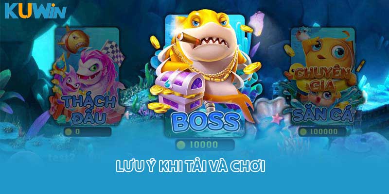Lưu ý khi tải và chơi